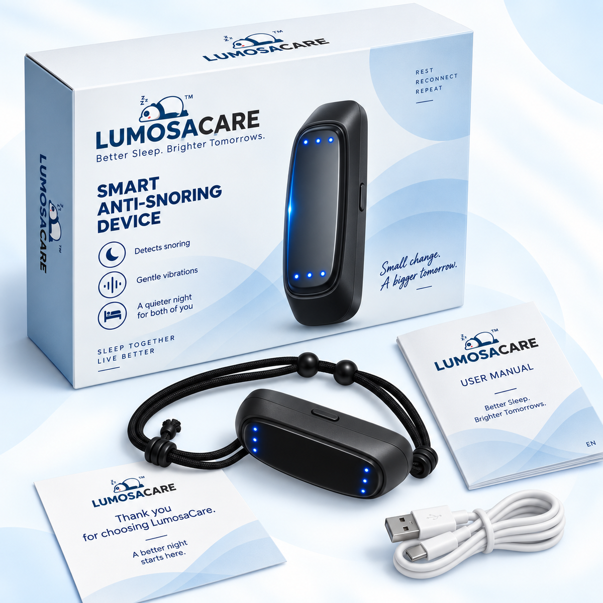 LumosaCare™ Sistema Inteligente Anti-Ronquidos